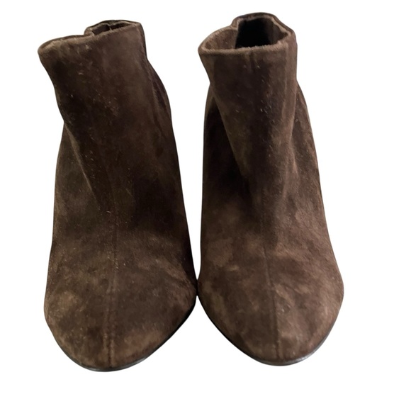 Balenciaga Brown Rich Suede Ankle Booties Luxury Italy Women’s 38 EU, 8 US